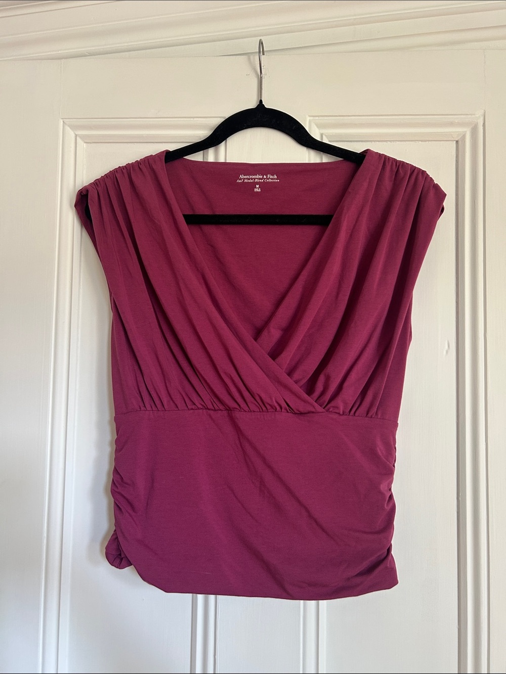 Abercrombie & Fitch Women's Magenta Top